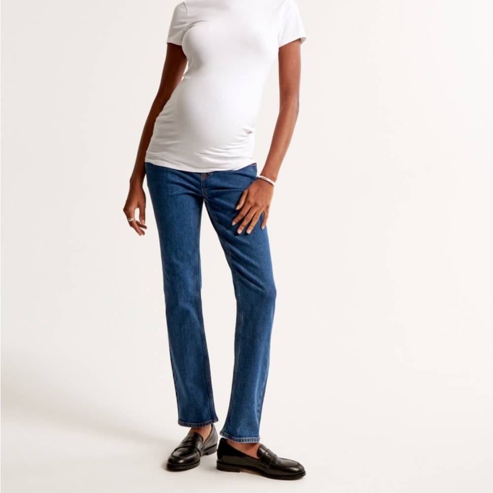 Abercrombie & Fitch maternity ankle straight jeans 26L